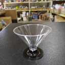 50 Pcs Mini Stemless Martini Glasses Set with 100 Cocktail Picks and 50 Mini Spoons, 5 oz Plastic Martini Glasses Disposable, Clear Martini Cups for Parties, Weddings,Holidays, Catering