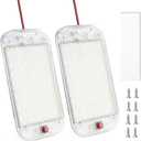 RV Lights Interior LED Dome Light, 48LED 800LM Ultra Bright 12V-85V LED White Lights RV Ceiling Light with Switch Control, for Car/RV/Trailer/Truck/Camper/Boat (2 Pack)