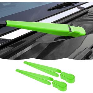 RT-TCZ Front Window Wiper Arm Blade Windshield Wiper Blades Trim Cover Decoration Exterior Accessories Compatible with Jeep Wrangler JK JKU 2007-2018,Light green