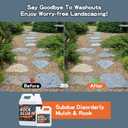 Rock Glue,4 Gallon 99% Stronger Bond Gravel Binder for Pea Gravel, Pebble&Stone-Stop Shifting, Reduce Mess, Strong Hold for Yards, Patios, Garden Walkways, Pet Safe Mulch Bond for Landscaping