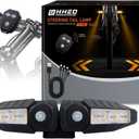 Bike Tail Light with Ultra-Bright Turn Signal Projection, 5 Modes-Wireless Horn Alarm Bicycle Tail Light 30 LED IPX4 Waterproof USB Rechargeable Rear and Front Cycling Lights for Road Safety (2pcs)