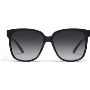 Quay - Womens Sunglasses, Square Lenses with UV Protection, Oversized Sunglasses (Wide Awake, Black)