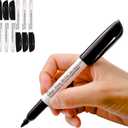 (Bullet Tip-1.2mm, PACK of 6, Black Water-Based ink) Clear-View Writer Bold Writing Pen, Low Vision Assistive Writing Tool for Visual Impairment,Odorless,Non-Toxic,No Oil,Alcohol Free