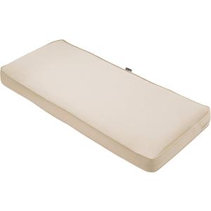 Classic Accessories Montlake FadeSafe Water-Repellent 59 x 18 x 3 Inch Outdoor Bench Cushion, Antique Beige