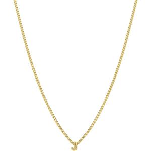 gorjana - Wilder Mini Alphabet Necklace - 18k Gold-Plated or Silver-Plated Brass - Personalized Initial Charm - Secure Closure, Adjustable Length - Timeless Elegance