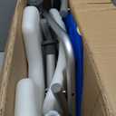 TooCust Extra Wide M-Shaped & Padded Armrests Shower Chair, 500lbs Capacity, Bariatric, Blue, Aluminum, Bath & Shower Safety Seating