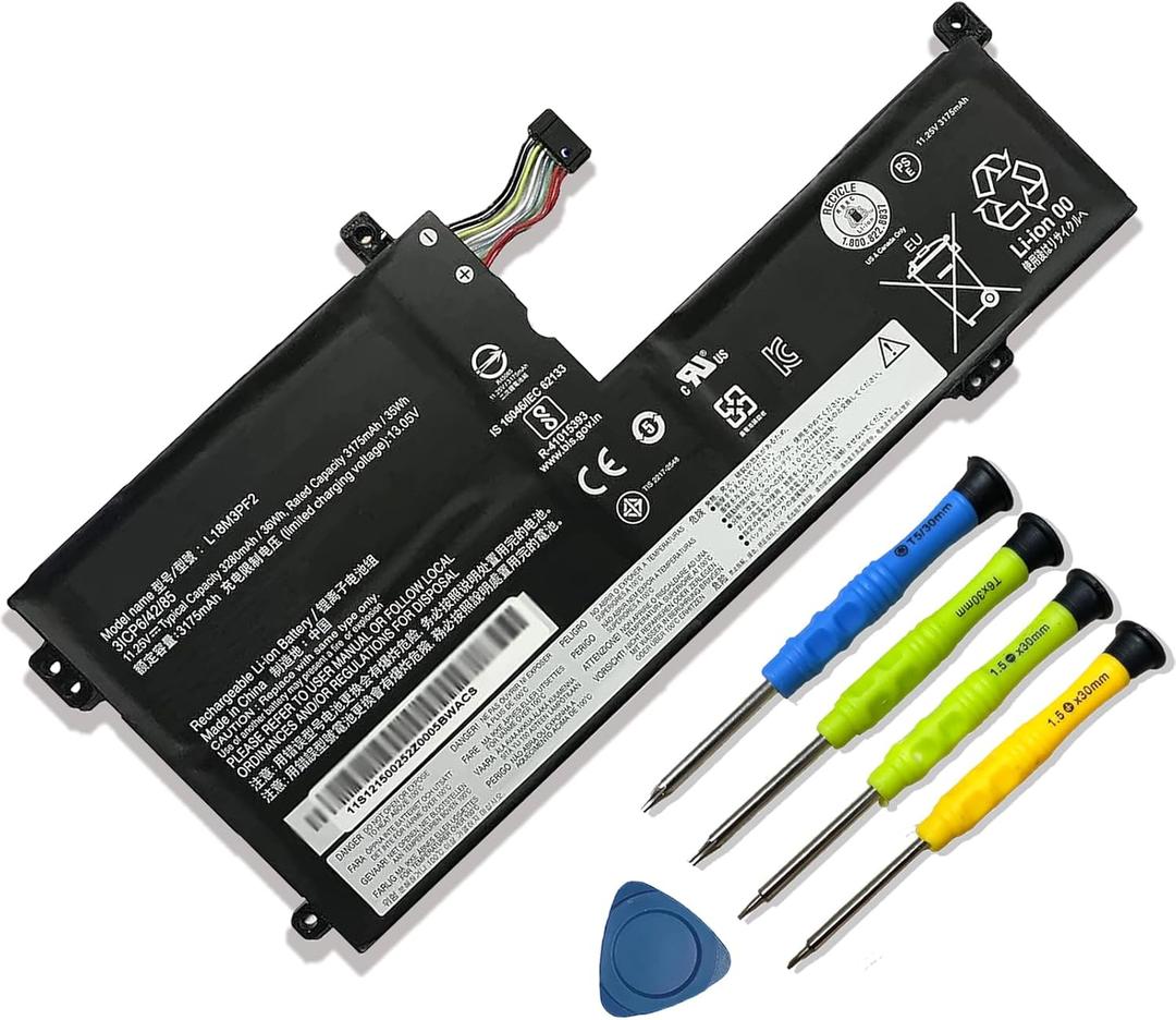 L18M3PF2 L18C3PF2 Laptop Battery Compatible with Lenovo Ideapad L340-15API L340-15IWL Touch L340-17API L340-17IWL Series 5B10T03404 5B10T03401 L18D3PF1 L18L3PF1 11.25V
