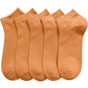 SERISIMPLE Women Viscose Bamboo Ankle Socks Low Cut Thin Sock Lightweight Pastal Color Soft Sock 5 Pairs
