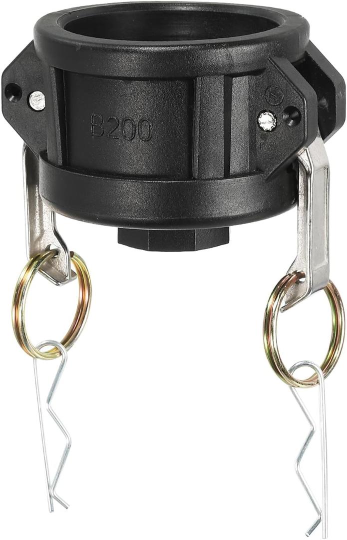 PATIKIL IBC Tote Adapter 2" Cam Lock to 3/4" Female Thread, 275-330 Gallon Drain Adapter Fitting for Tank Garden Watering Hose