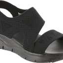 Skechers Women's Arch FIT Brightest Day (6, Black/Black)