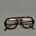 FEISEDY Fashion Blue Light Blocking Glasses for Woman Men Trendy Vintage Square Frame Stylish Fake Eyeglasses B0285 (Brown)