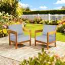 23.5"x27" Outdoor Deep Seat Patio Cushions Set of 2, Deep Seat Bottom Resilient Foam Filling Water-Resistant Stain-Resistant UV Resistant Weather Resistant with YKK Zippers, Stone Grey