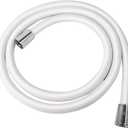 Extra Long Replacement Shower Hose Extension Handheld Shower Head Hose 70 Inches Flexible and Durable with Brass Insert and Nut rv shower head with hose (White)