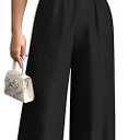 Womens Jumpsuits Dressy Elegant Batwing Sleeve V Neck One Piece Wide Leg Sexy Long Pants Romper Black 2XXL