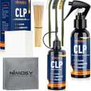 CLP Gun Cleaning Oil Kit-Includes 3.4oz Gun Oil 2oz Needle Lubricant, Gun Brushes Reusable Cloth Swabs and Patches,Gun Accessories Cleaner for Rifle Pistol Firearm Maintenance Gifts for Men
