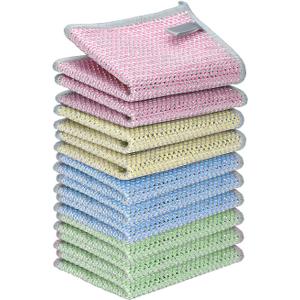 2 x 10PCS Upgrade Wire Dishwashing Rag, Non-Scratch, Wet and Dry, Double Layer, Multipurpose Wire Dishwashing Rags for Kitchen, Sinks, Cookware, Stove, Easy Rinsing, Reusable