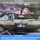 Windshield Sun Shade for 2022-2026 Refreshed Chevy Silverado 1500/GMC Sierra 1500, 2024-2026 Silverado/Sierra 2500HD 3500HD Front Windshiled Sun Visor UV Protection Foldable Sunshade