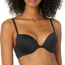 Calvin Klein Women's Constant Padded Push Up Plunge Bra (32C, Black)