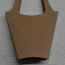 MYGOGOART 20pcs Kraft Paper Flowers Bouquet Wrapping Gift Bags with Handle Paper Flower Holders Brown Paper Cone Shape (Medium) (Medium-16.5x9 inches-20pcs)