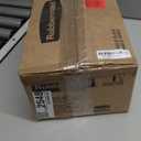 Rubbermaid Brilliance Glass Food Storage set of 4 containers 8 total pieces (4 containers + 4 lids) for Lunch Meal Prep and Leftovers Dishwasher and Oven Safe Clear/Grey