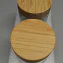 2 Pack 16oz Overnight Oats Containers with Bamboo Lids, Glass Jars with Airtight Lids for Meal Prep, Wide Mouth Mason Salad Jars, Glass Food Storage Container for Yogurt Chia Snacks Spice Sugar