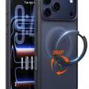 TORRAS Ostand Q3 Spin for iPhone 17 Pro Case, 360 Magnetic Stand, Fit for MagSafe, Camera Control, Built-in Kickstand, 4X Military-Grade Shockproof Slim Phone Case for iPhone 17 Pro Cover 6.3", Black