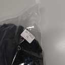 Men Cotton Blend Solid Ribbed Textured Tshirt Shirt Summer Casual Button Down Short Sleeve Tees, Black XL