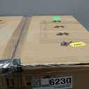 STERREN Bladeless Ceiling Fans with Lights, 20" Modern Flush Mount Ceiling Fan with Remote and Dimmable LED Lights, 6 Speed Fan Light for Bedroom Living Room (Square)