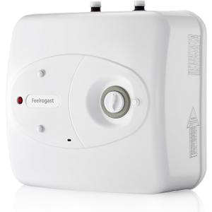 8 Gallon Electric Tank Water Heater, 120V 1500W Under Sink Instant Hot Tank Water Heater for RV, Camper, Kitchen, Food Truck, Wall or Floor Mounted, White