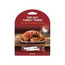 HIC Kitchen Roasting Pop-Up Timers Oven Roasted Turkey, Made in America, BPA Free, Set of 2