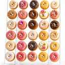 Large Acrylic Donut Wall Display Stand - Holds Up to 60 Donuts & Bagels | 26 x 22 Inch Foldable Clear Donut Board | Holder for Wedding, Baby Shower, Birthday Party & Dessert Table
