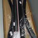 in-Channel Rain Guards for 2022-2026 Toyota Tundra CREWMAX ONLY, Window Visor Shields Vent Deflector Shade Wind Dark Smoke 2023 2024 22 23 24 25, Tape-On Inside-Mount, 4PCS