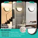 13 inch Dimmable LED Wall Sconce, Half Moon Wall Light Fixture, 3000K/4000K/5000K Color Temperature Adjustable, Modern Bathroom Vanity Light FixturesSuper Bright (Oil Rubbed Bronze) 2 Pack