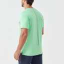 2 x Men's Athletic T-Shirts Moisture Wicking Cool Running Short Sleeve Tee Gym Tennis Workout Hiking Cationic