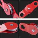 RUGCEL WINCH 10T Heavy Duty Recovery Winch Snatch Block, 22000lb Capacity,Towing Pulley Blocks,Heavy Duty Offroad Recovery Accessory for Truck, Tracto