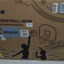 LED Pool Basketball Hoop Poolside, Oversized Water Basketball Hoop with Super Bright Solar Lights, 34"x34"x42.2" Light-Up Swimming Pool Basketball Hoops for Kids Adults, with 2 Balls and Pump.
