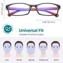 PROSPEK Blue Light Reading Glasses for Men and Women, Computer Reading Glasses 2.50 with Blue Light Protection and Clear Lens, Anti Eyestrain Glasses