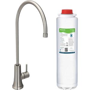Elkay Avado Filtered Drinking Water Kitchen Beverage Faucet for Home w/71300C PFAS + Lead + Microplastics NSF/ANSI Certified Filter Lustrous Steel