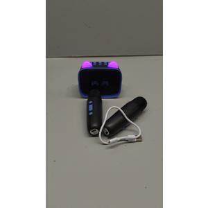 Mini Karaoke Machine Toys Gifts,Kids Portable MP3 Player with 2 Wireless Microphone and LED,Christmas Birthday Gifts for Girls Boys 3 4 5 6 7 8+ Year Old (Blue)