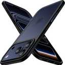 JETech Matte Case for iPhone 17 Pro 6.3-Inch, Shockproof Military Grade Drop Protection, Frosted Translucent Back Minimalist Phone Cover, Anti-Fingerprint (Black)