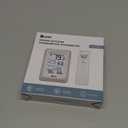 Indoor Outdoor Thermometer Hygrometer Wireless Weather Station, Temperature Humidity Monitor Battery Powered Inside Outside Thermometers with 330ft Range Remote Sensor and Backlight Display (White+Grey)