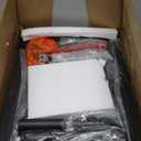 Adjustable Ottoman Pouf, 4 Height Position & 60 Degree Tilt Angle Synthetic Leather Ottomans Foot Stools Stool Pouffe FootStool Under Desk for Living Room Home Office(Black Synthetic Leather)