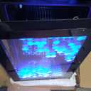 NewAir Beverage Fridge 85 Cans, LED Color Changing Door, Prismatic Series Beverage Refrigerator with RGB HexaColor LED Lights, Mini Fridge for Gaming, Game Room, Party Festive Holiday Fridge (Black)
