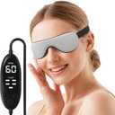 Heated Eye Mask Warm Compress for Dry Eyes, USB Electric Heating Pad for Stye & Chalazion Eye Treatment, Eye Sleep Mask for Dark Circles and Puffiness Relief, FSA Eligible (Gray)