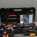 VEVOR Copper Pipe Crimping Tool, Hydraulic Driven Press Tool with 1/2", 3/4", 1" Jaws, Copper Tube Fittings Pipe Crimpers for Narrow Spaces and Tee Fittings