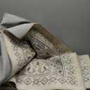 zesthome 8x10 Area Rugs for Living Room,Non-Slip Backing Washable Rugs,Vintage Large Area RugStain Resistant Home Decor Rug (Cream/Beige)