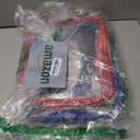 Sanwuta 3 Packs Toy Storage Bags with Zipper, Clear PVC Organizing Waterproof Toy Bags for Board Games, Building Blocks, and Kids Books(12.6 x 9 x 2.36 Inch,Red, Blue, Green)