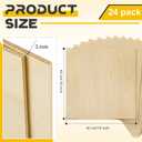 Juexica 24 Pcs 16" X 16"x 1/8" Basswood Craft Sheets, 3mm Plywood Board Wood Thin Sheets for Arts Crafts Woodworking Scroll Sawing Projects Painting Drawing Laser Cutting Projects