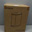 2.6 Gallon Slim Bathroom Trash Can with Soft Close Lid, 10L Stainless Steel Garbage Can with Removable Liner Bucket, for Narrow Spaces,Bathroom, Bedroom (Silver)