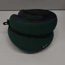 C CUSHION LAB Travel Pillow, Award-Winning Patented Ergonomic Design for Chin & Neck Support Memory Foam Neck Pillow, Compact Airplane Pillow for Traveling, Flight, Car (Hunter Green, Medium)